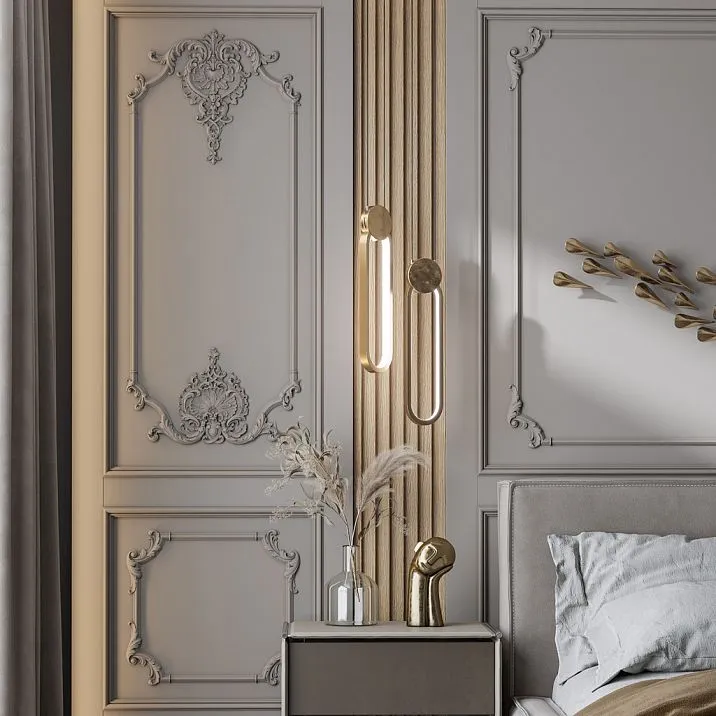 Polyurethane overlay NPU-413 in the bedroom interior