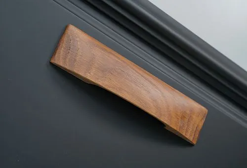 Natural furniture hardware in the context of mudboard development.