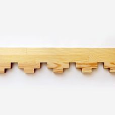 Facade house decoration with folk carving, window trims NL-1