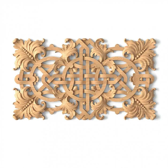 Wooden wall, door, furniture decor inlay &mdash; carved inlay N-342