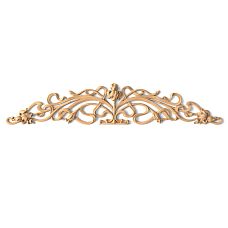 Декоративная резная накладка N-228 из дерева декор комода