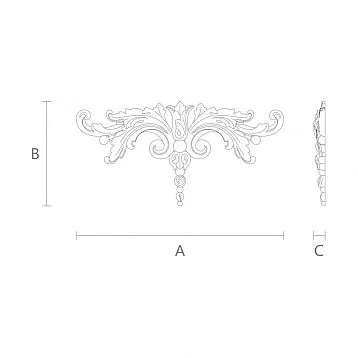 Резная накладка Stavros из дерева с экологичным и безопасным материалом