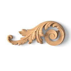 Luxurious wooden overlay with carved pattern