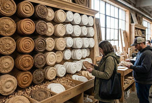 Где купить резные розетки для мебели: выбор круглых деревянных розеток и розеток из полиуретана