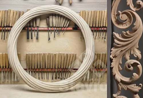 Carved Elements and Blankets for Creating Beautiful Wooden Shelves.