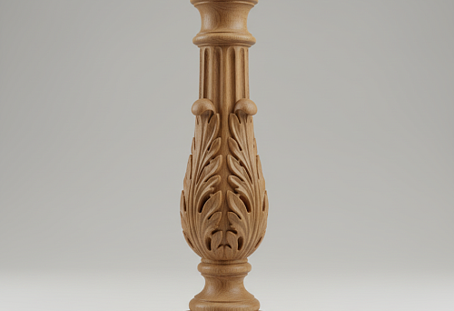 Декоративная балясина из дерева для лестницы в классическом стиле