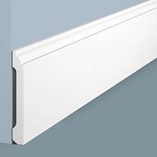 Floor skirting board B80C from HI WOOD polystyrene, 80 mm high and 11 mm thick &mdash; close-up