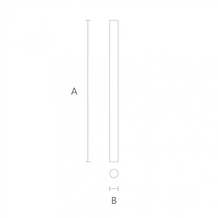 Staircase component L-118 in oak or beech &mdash; drawing