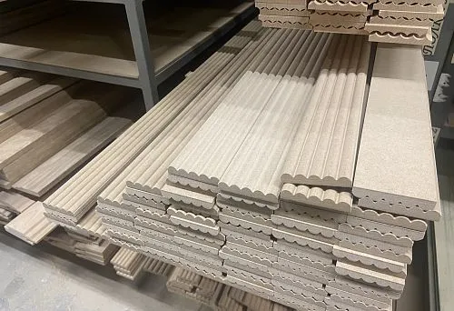 Stavros moldings and skirting boards, ready for installation in interior.