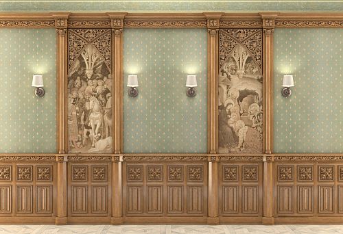 Gothic interior style and carved furniture: elegance of the Middle Ages