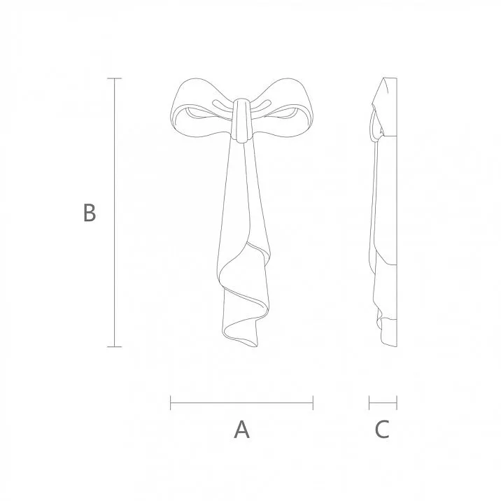 Carved wooden decorative elements in the form of a bow drawing