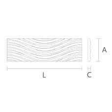 Carved moldings K-101 for stylish furniture design