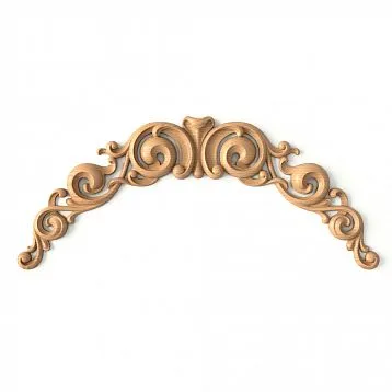 Carved applique IKN-016 from oak &mdash; decorative element for church and home decor.