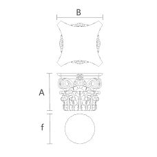 Капитель KL-038 как Центральный Элемент Декора чертеж