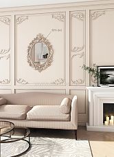 C-010-1-1L wooden decor set in various shapes and sizes in the interior