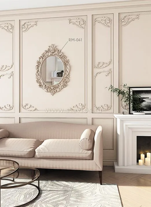 C-010-1-1L wooden decor set in various shapes and sizes in the interior