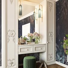 Carved Applique N-476L Bird on Furniture Fronts