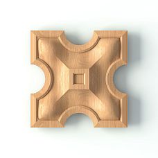 Carved Rosette R-065 on Door Panel