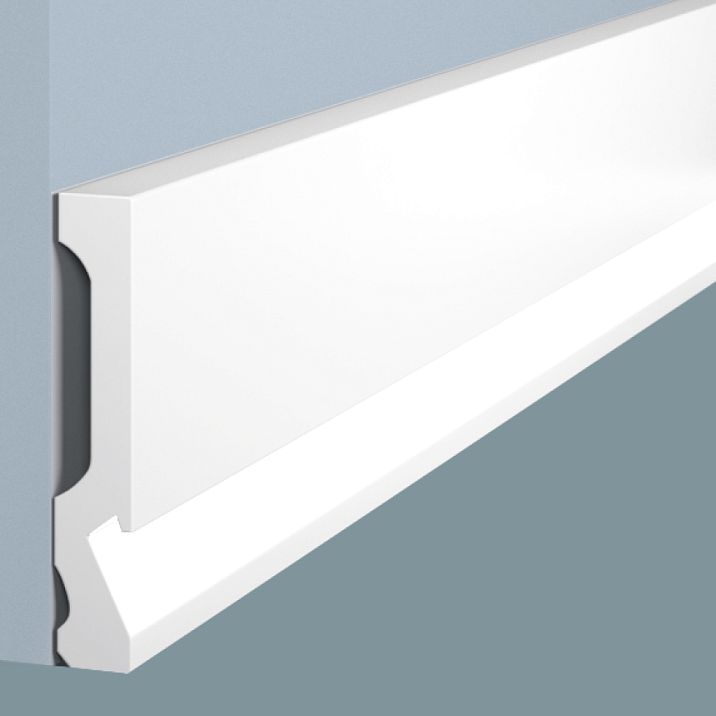 Baseboard LB99 from polystyrene HI WOOD, height 99 mm, thickness 18 mm &mdash; close-up