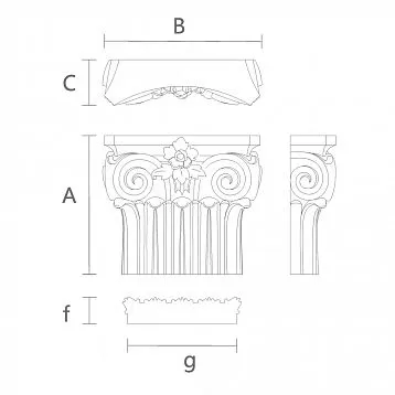 Decorative Capital KL-057 for Home