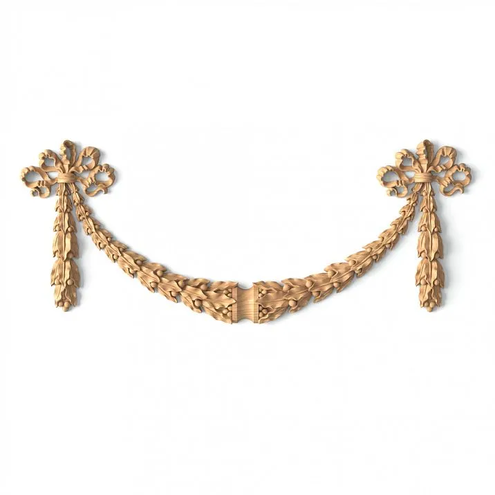 Резное изделие из дерева для украшения стены - накладка N-353