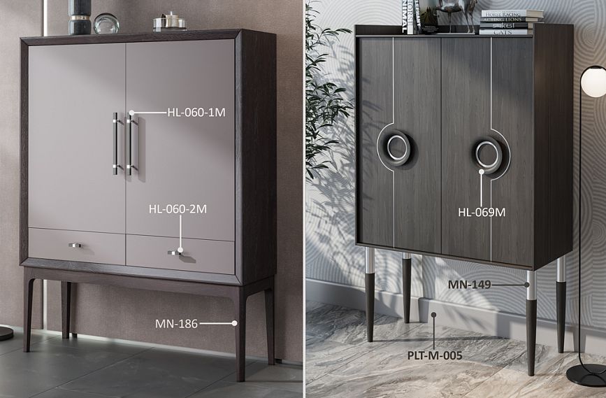 Ideas for decorating the KMD-031 dresser with wooden handles and legs in a room's interior