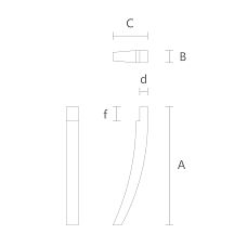 Drawing of modern wooden legs