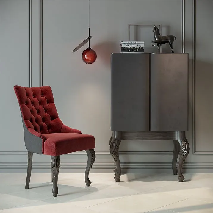 Carved furniture leg MN-004 for chair, cabinet photo