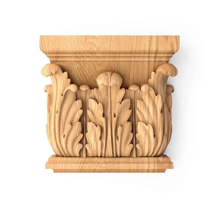 Carved Capital KL-001 in Solid Wood