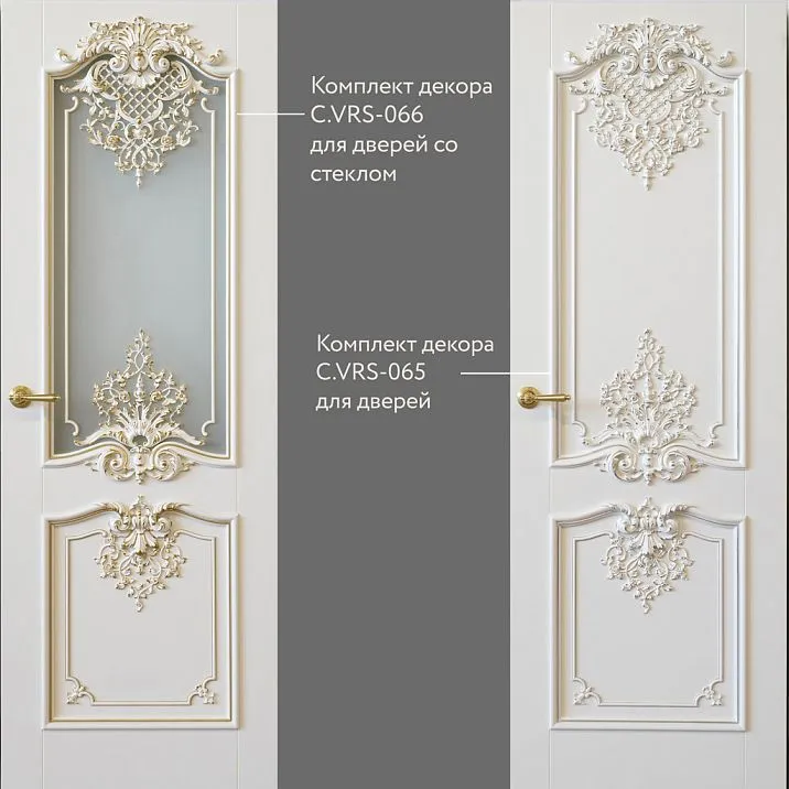 C.VRS-065 Decoration Set, universal application, for doors with glass