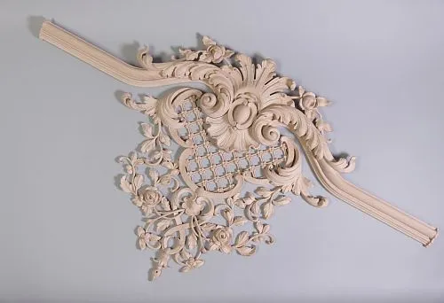 Elegant decor with floral ornament &ndash; refined decoration in classic style.