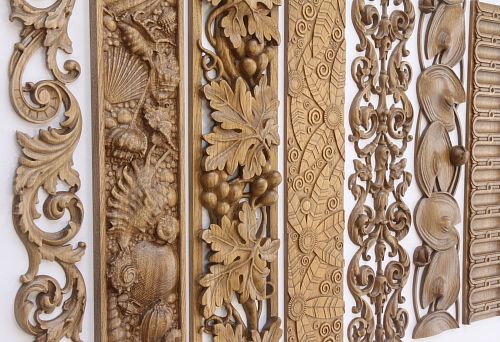 Carved Decorative Inserts for Handcrafted Exclusive Furniture