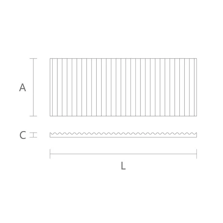 Carved molding K-M-097 drawing