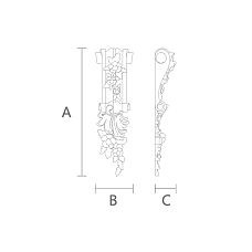 Премиальный кронштейн KR-017L чертеж