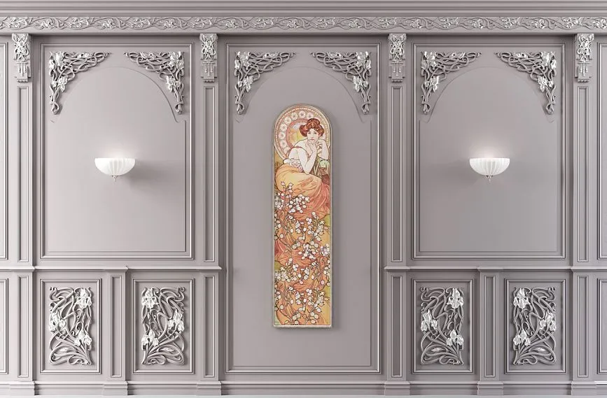 Luxurious interior using wall panels INT-022