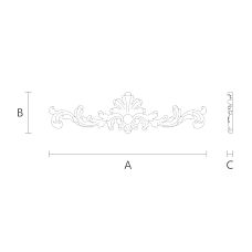 Резная накладка N-125 - недорогой и эффективный способ изменить облик кухни чертеж