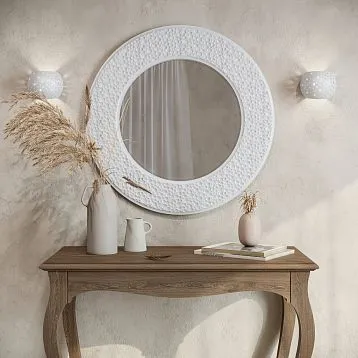 Mercury 008-006 - round mirror in an MDF frame