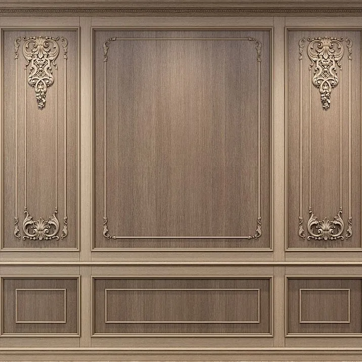 C-005-1-2 wooden decor set for wall application in interior design