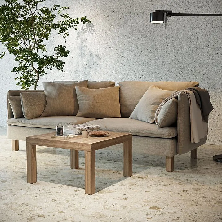 Straight table legs photo in interior