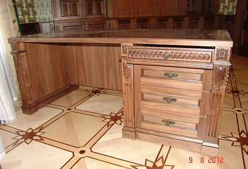 Solid wood table &ndash; strength, style, and durability.