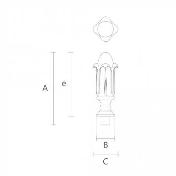 Post cap L-104 with quality guarantee and low price