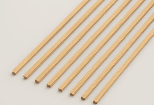 Straight wooden treads, perfectly suited for interior design and finishing.