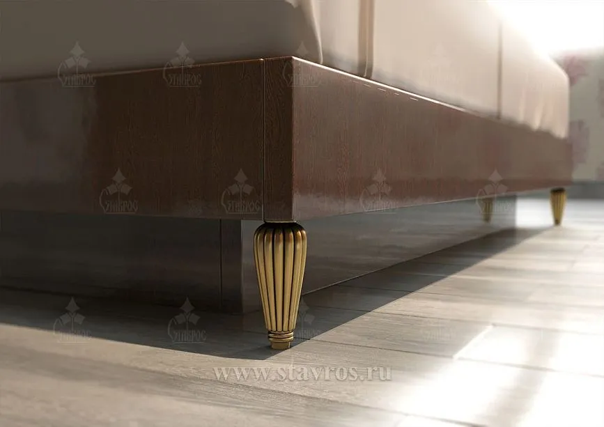 Furniture legs of the bed KRV-007 in gold finish