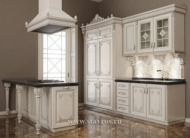 Idea of decorating a kitchen with carving KUH-001