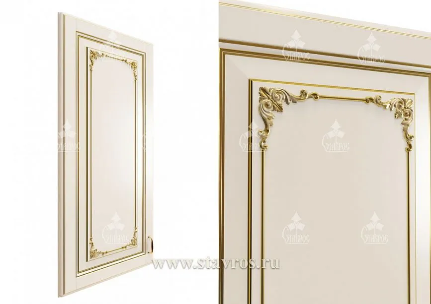 Decor is in classic style with refined scrolls and botanical elements