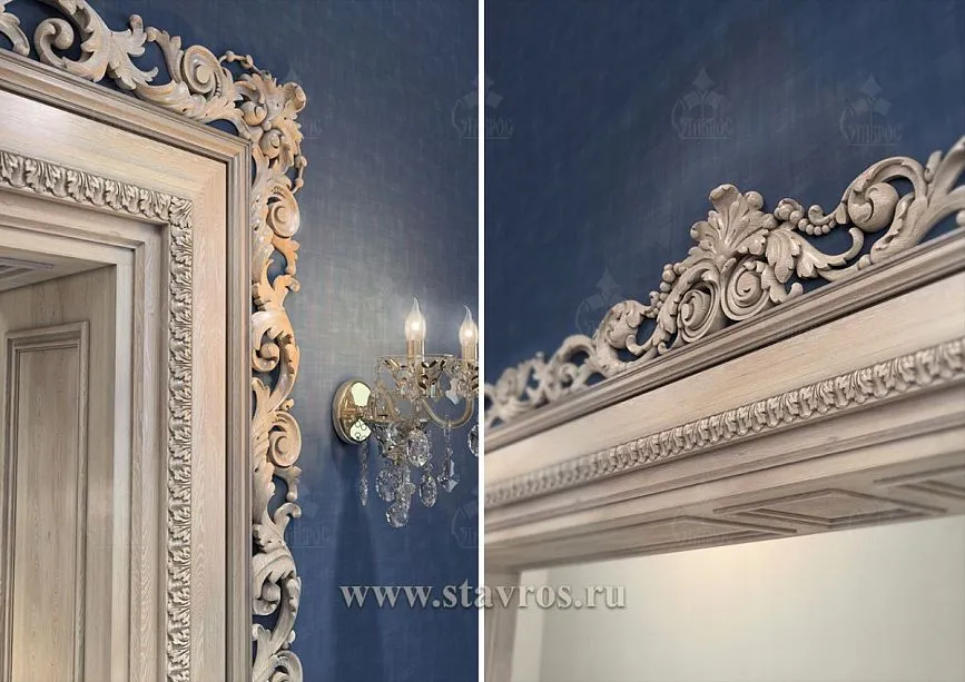 Decorative door portal PRT-008 in interior design