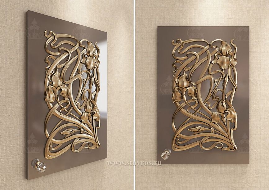 Decorative facade FAS-043 with a classic carved pattern, ideal for luxurious interiors.