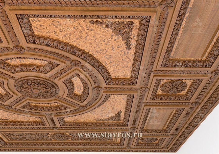 Carved ceiling RP-001 &ndash; refined decoration for luxurious interiors