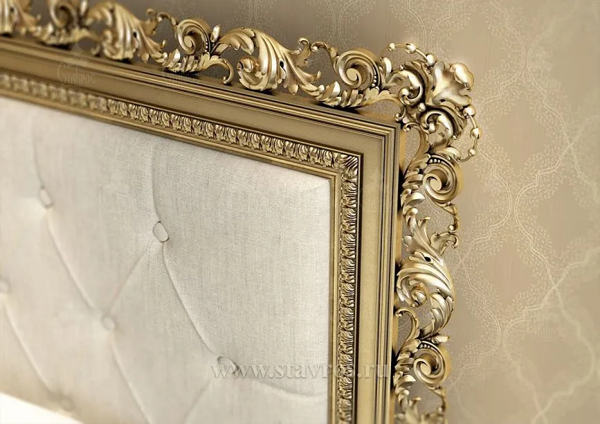 Fragment of the carved frame of bed KRV-001