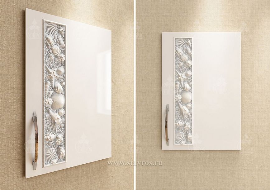 FAS-042 facade with a 3D insert in the form of seashells and coral, suitable for a modern interior style.